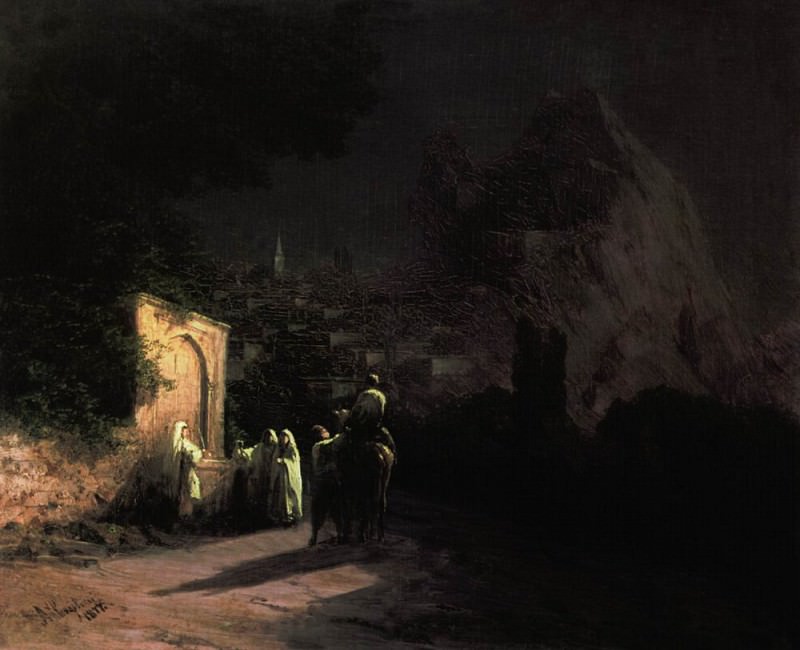 Moonlit Night. In spring 1877 22h27, Ivan Konstantinovich Aivazovsky