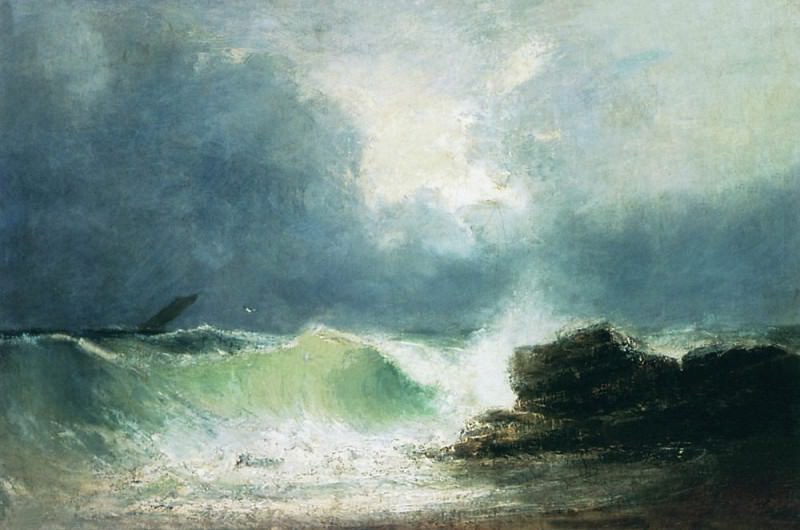 Sea coast. Wave 1880 40x60, Ivan Konstantinovich Aivazovsky