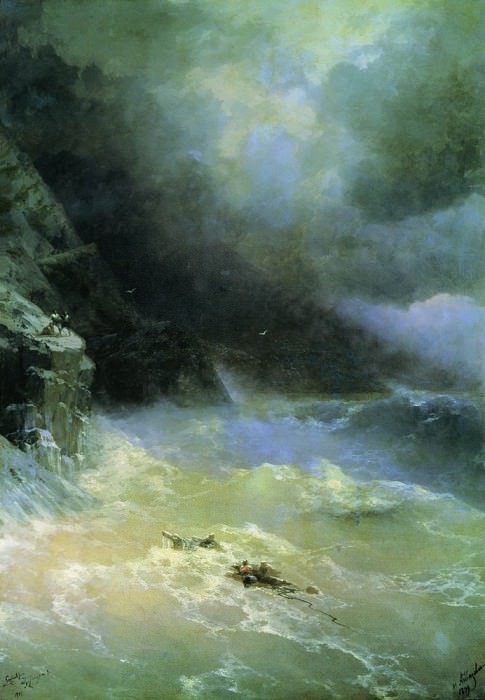 In the storm of 1899 152h107, Ivan Konstantinovich Aivazovsky