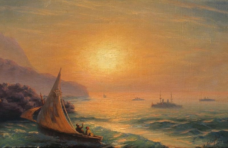 Sunset at Sea 1899 23h35, Ivan Konstantinovich Aivazovsky