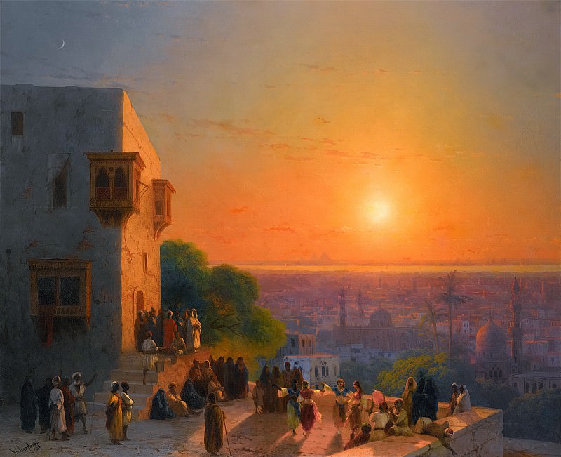 Evening In Cairo, Ivan Konstantinovich Aivazovsky