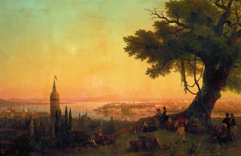 Вид Константинополя при вечернем освещении 1846 120х189,5, Иван Константинович Айвазовский