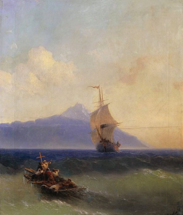 Evening at Sea, Ivan Konstantinovich Aivazovsky
