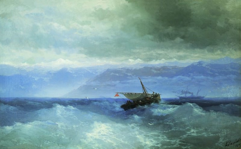 Caucasus Mountains to the Sea 1899 59h94, Ivan Konstantinovich Aivazovsky