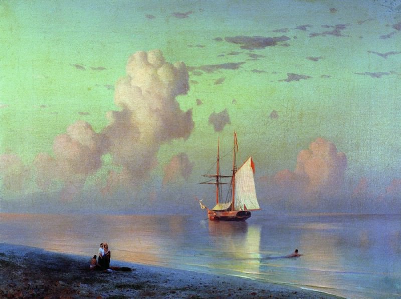 Sunset 1866 46h61, Ivan Konstantinovich Aivazovsky