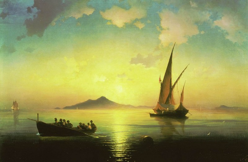 Bay of Naples 1841 73h108, Ivan Konstantinovich Aivazovsky