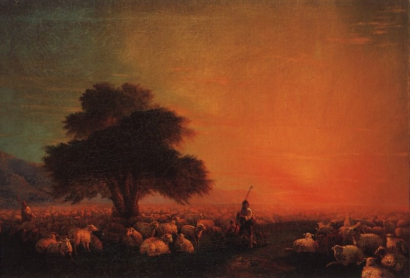 Овцы на пастбище 1850-е 60х89,5, Иван Константинович Айвазовский