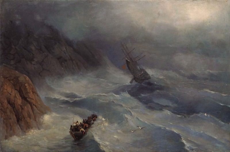 swelling sea, Ivan Konstantinovich Aivazovsky