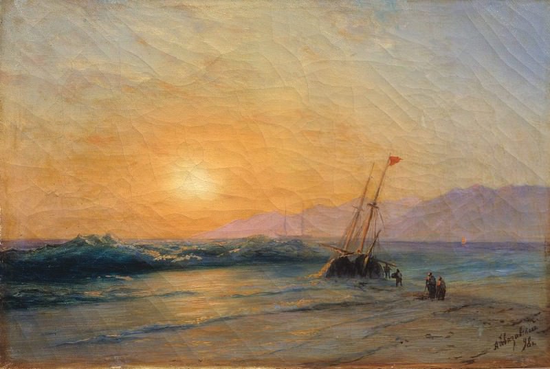 Заход солнца на море 1898, Иван Константинович Айвазовский