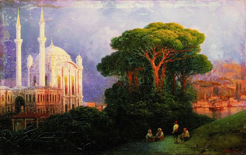 Вид Константинополя 1851 35х55,5, Иван Константинович Айвазовский