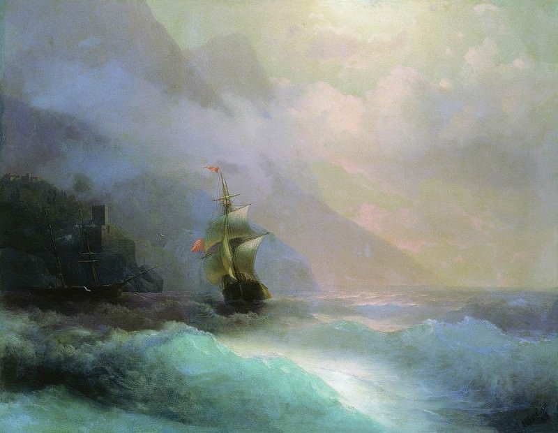 Морской пейзаж 1870 132х162, Иван Константинович Айвазовский
