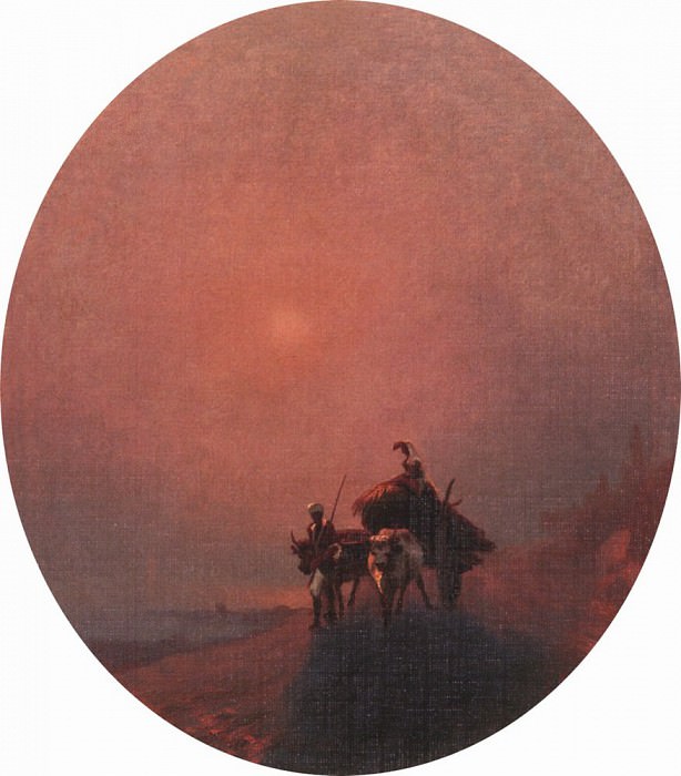 In the fog 1879 44x39, Ivan Konstantinovich Aivazovsky