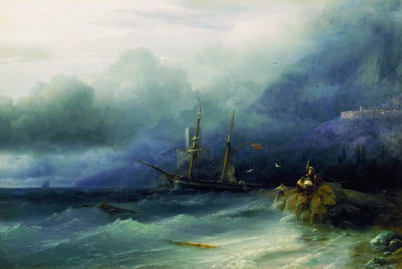 Storm 1857 100h49, Ivan Konstantinovich Aivazovsky