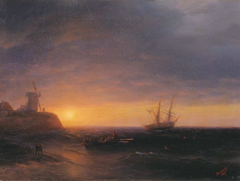 Закат на море 1878, Иван Константинович Айвазовский