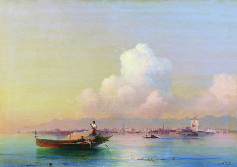 Type of Venice from the Lido 1855 71h99, 5, Ivan Konstantinovich Aivazovsky