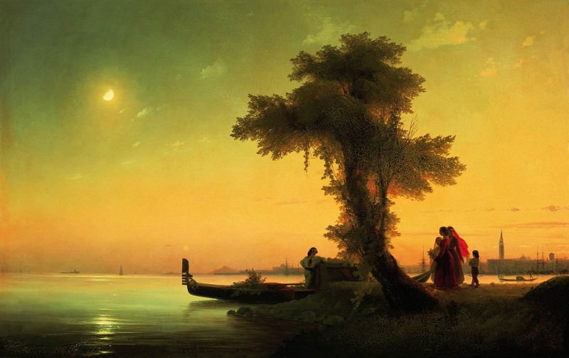 View on the Venetian Lagoon 1841 76h118, Ivan Konstantinovich Aivazovsky