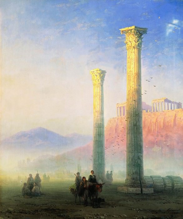 Acropolis of Athens 1883 74,5 X63, 5, Ivan Konstantinovich Aivazovsky