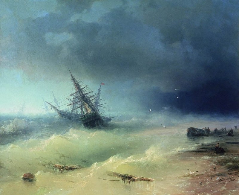 Storm 1872 110h130, Ivan Konstantinovich Aivazovsky