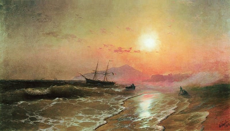 Island of Ischia 1892 134. 5h232, Ivan Konstantinovich Aivazovsky