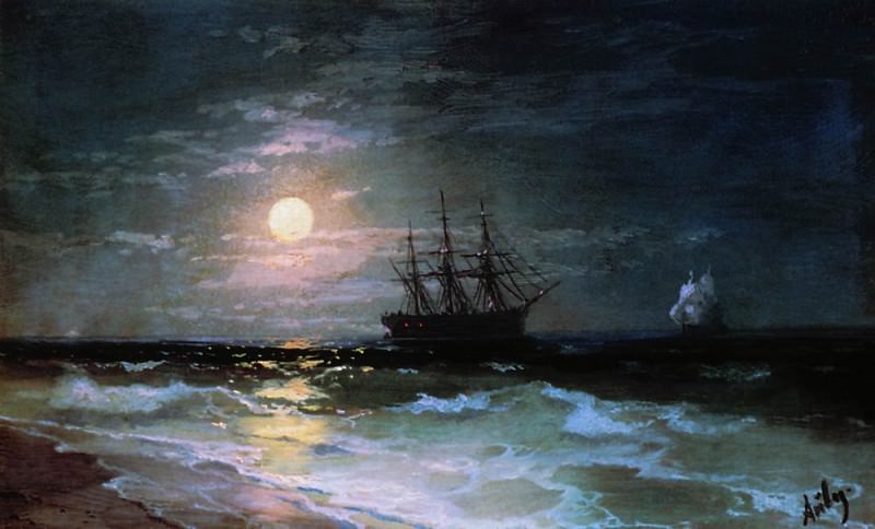 Moonlight 1870, Ivan Konstantinovich Aivazovsky