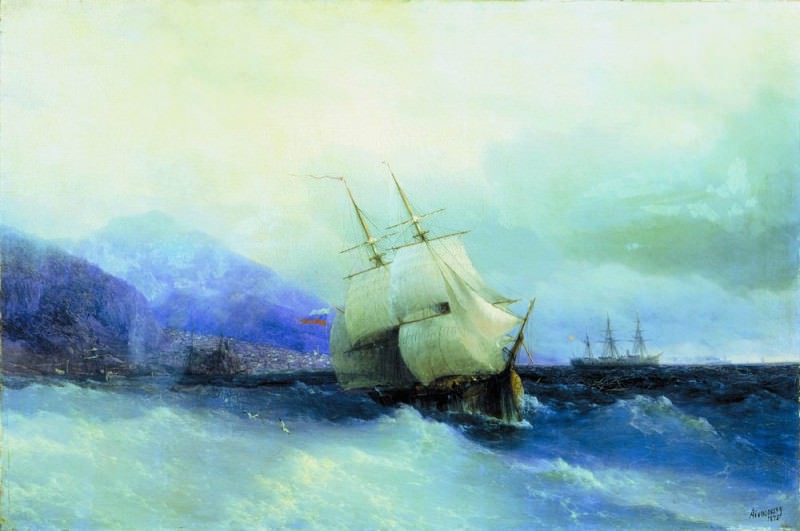 Trebizond from the Sea 1875 61h94, Ivan Konstantinovich Aivazovsky