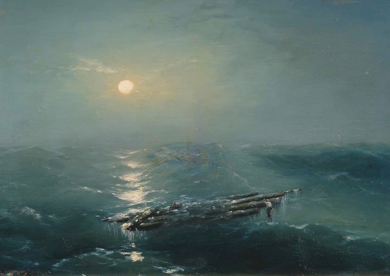 Sea at night, Ivan Konstantinovich Aivazovsky