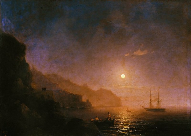 Night in Amalfi 1854 71,5 h99. 9, Ivan Konstantinovich Aivazovsky