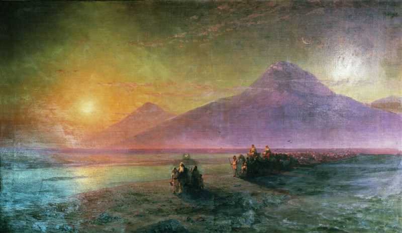 Descent from Mount Ararat in November 1870, Ivan Konstantinovich Aivazovsky