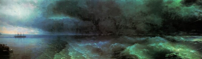 From the calm to hurricane 212h708 1892, Ivan Konstantinovich Aivazovsky