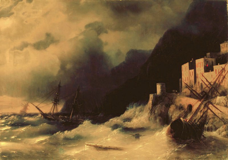 Storm at Sea 1850 82h117, Ivan Konstantinovich Aivazovsky