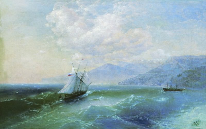 1875 60h94 On the coast, 5, Ivan Konstantinovich Aivazovsky