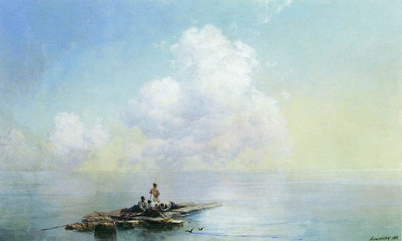 Утро после бури 1888 40х60, Иван Константинович Айвазовский