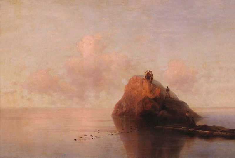 After the shipwreck, Ivan Konstantinovich Aivazovsky