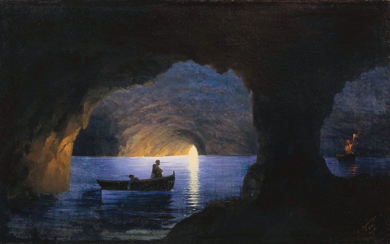 Azure Grotto. Naples 1841 74h100, Ivan Konstantinovich Aivazovsky
