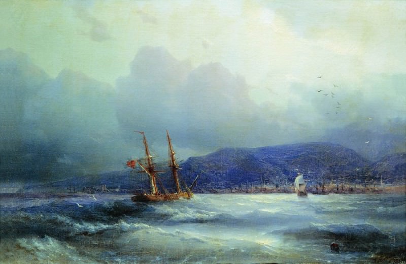 Trebizond from the Sea 1856 27. 1h41. 1, Ivan Konstantinovich Aivazovsky