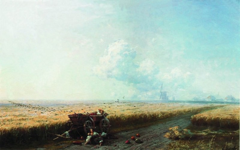 During the harvest in Ukraine in 1883 57h91, Ivan Konstantinovich Aivazovsky