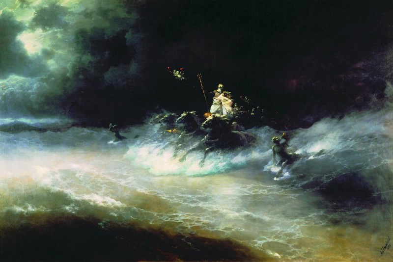 Travel Poseidon the sea 1894 212.5 h318, Ivan Konstantinovich Aivazovsky