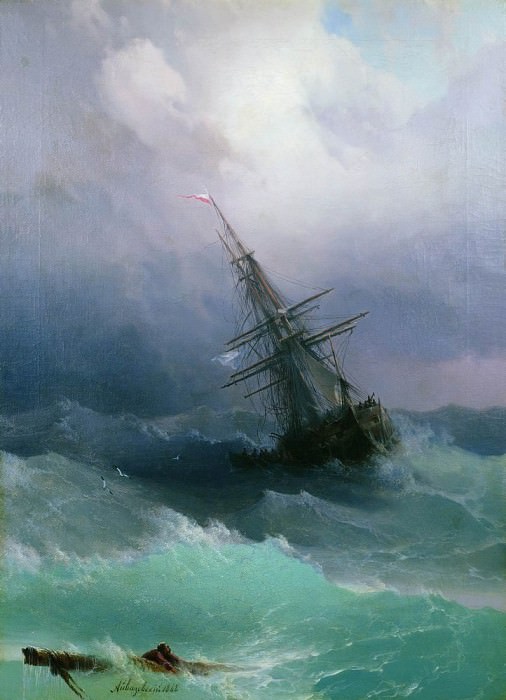 1868 Storm 70x50, Ivan Konstantinovich Aivazovsky