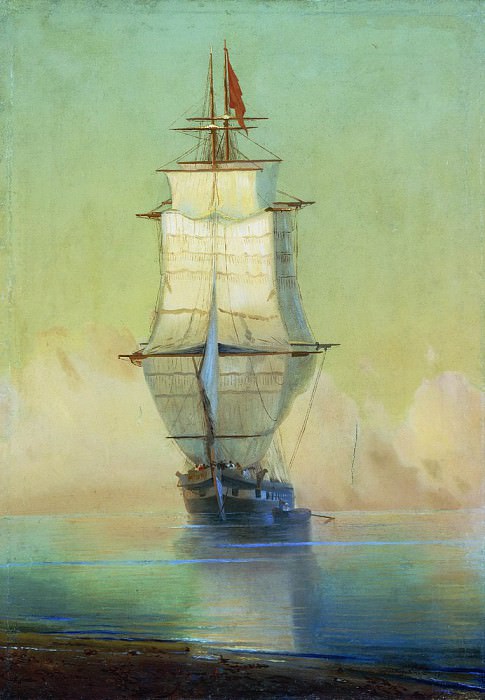 Ship, Ivan Konstantinovich Aivazovsky