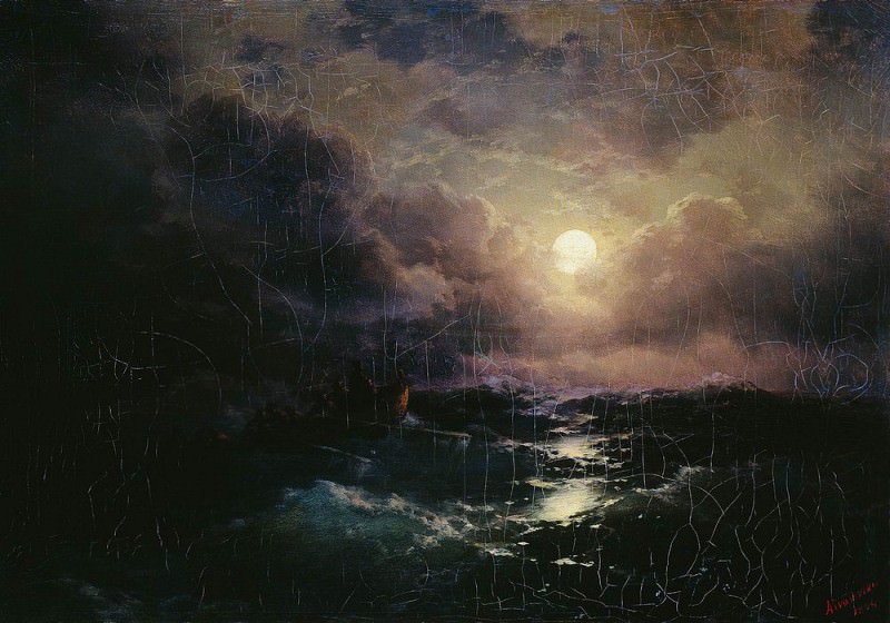After the storm. Moonrise 1894 41h58, Ivan Konstantinovich Aivazovsky