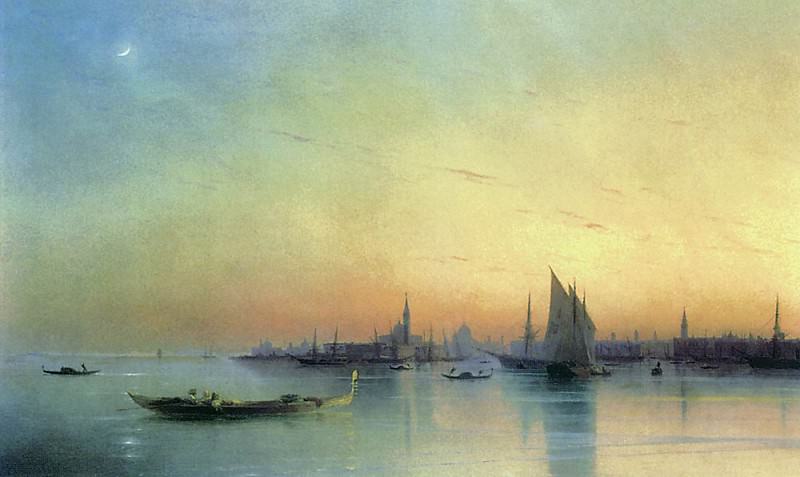 Type of Venice lagoon at sunset 1873 63h99, Ivan Konstantinovich Aivazovsky