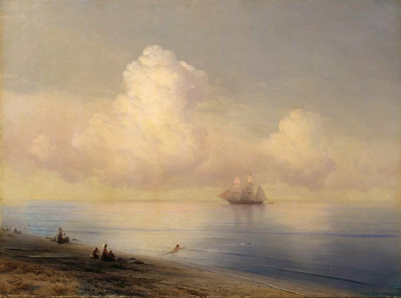 Calm Sea 1876, Ivan Konstantinovich Aivazovsky