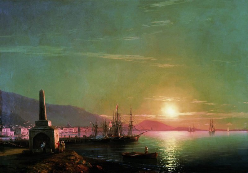 Sunrise in Feodosia 1855 82h117, Ivan Konstantinovich Aivazovsky