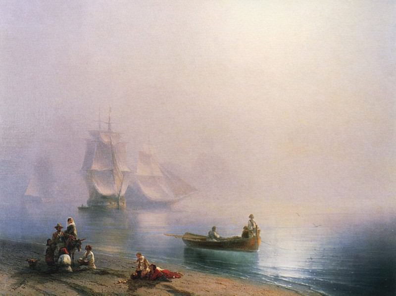Утро в Неаполитанском заливе 1873 70,4х95, Иван Константинович Айвазовский