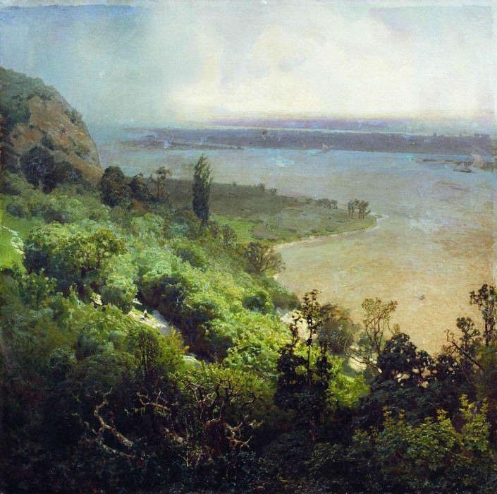 Dnipro before the storm. 1888, Apollinaris M. Vasnetsov