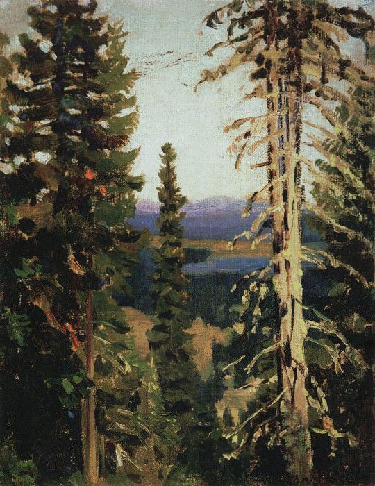 Forest at Mount Grace. Middle Urals. 1890, Apollinaris M. Vasnetsov