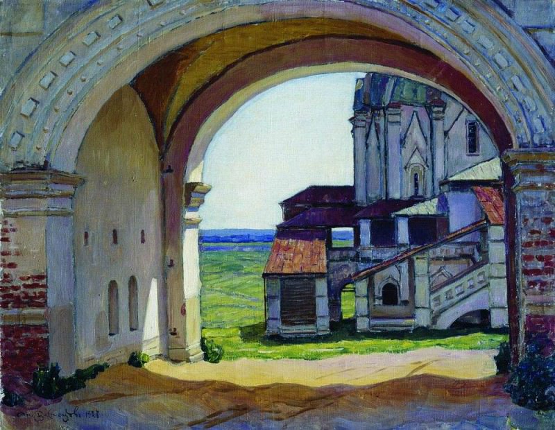 Kolomna. Gate Tower Clock-tower. 1927, Apollinaris M. Vasnetsov