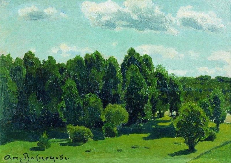 Summer landscape. 1902, Apollinaris M. Vasnetsov