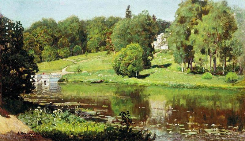 Ohtyrka. View estate. 1894, Apollinaris M. Vasnetsov