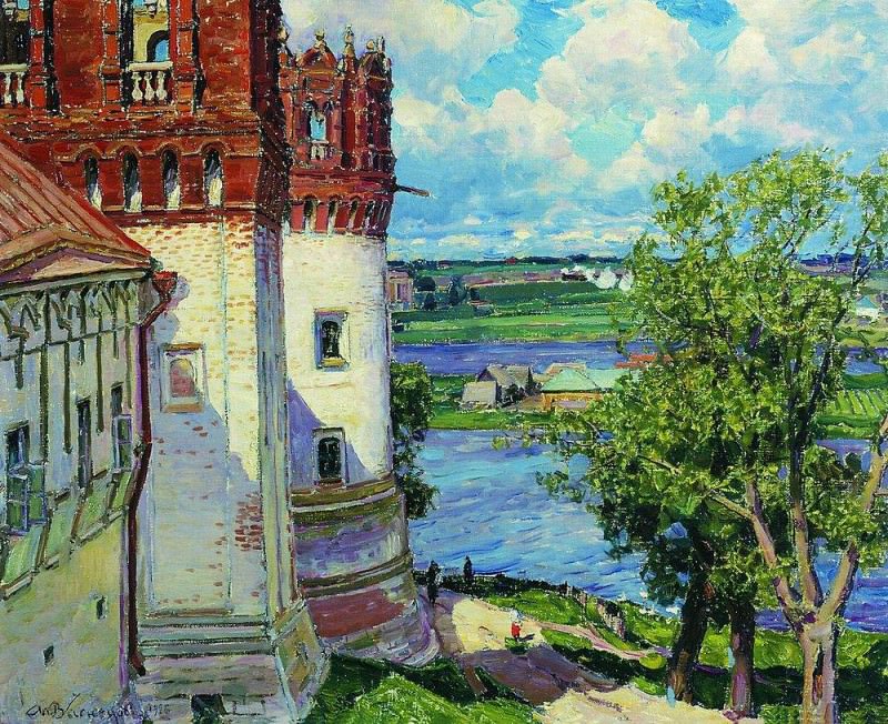 Новодевичий монастырь. Башни. 1926, Аполлинарий Михайлович Васнецов